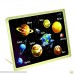 Wooden Jigsaw Puzzle WK Home 48pcs Solar System Puzzle with Wood Desk Frame Earth World Mars Sun  B07C5JG3WV